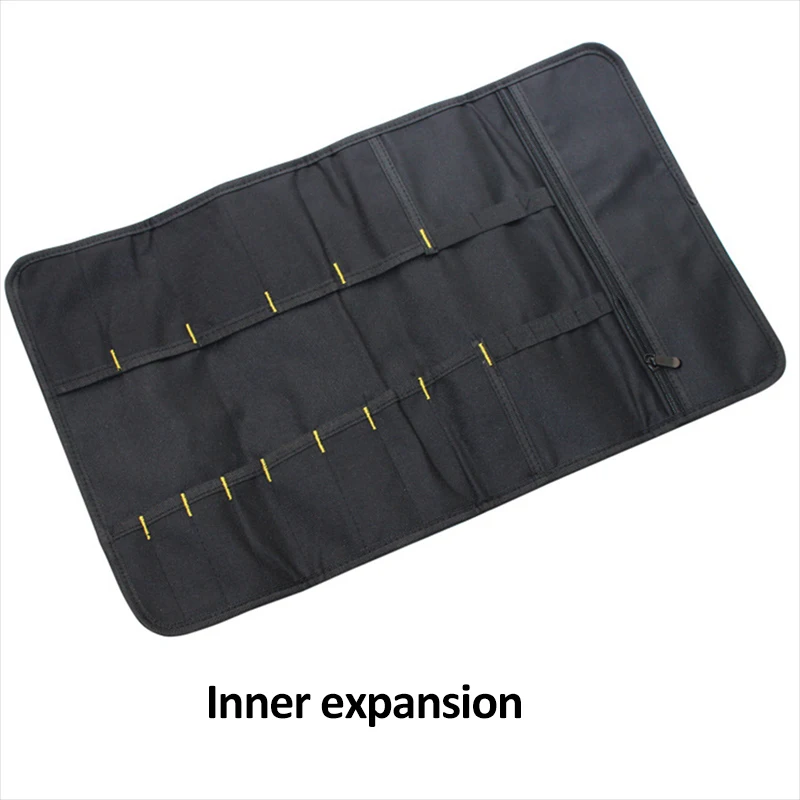 Multifunction Oxford Canvas Folding Wrench Bag Tool Roll Storage Pocket Tools Waterproof Storage Hand Tool Bag for Tool Organize