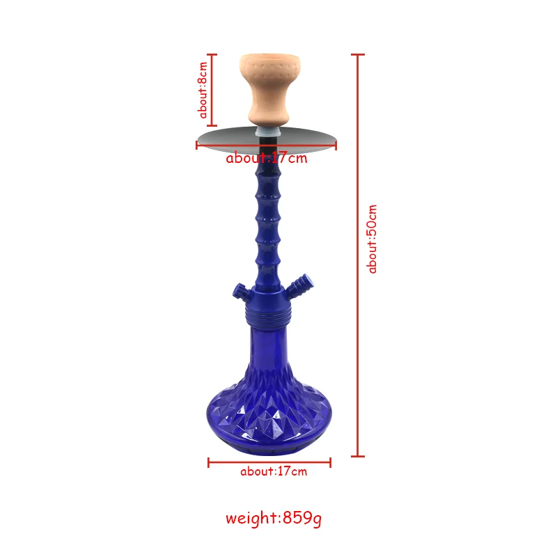 Acrylic Hookah Set Ceramics Bowl Shisha Hose Water Pipe with Coal Tongs Nargile Sheesha Narguile Chicha Cachimbas Accessories