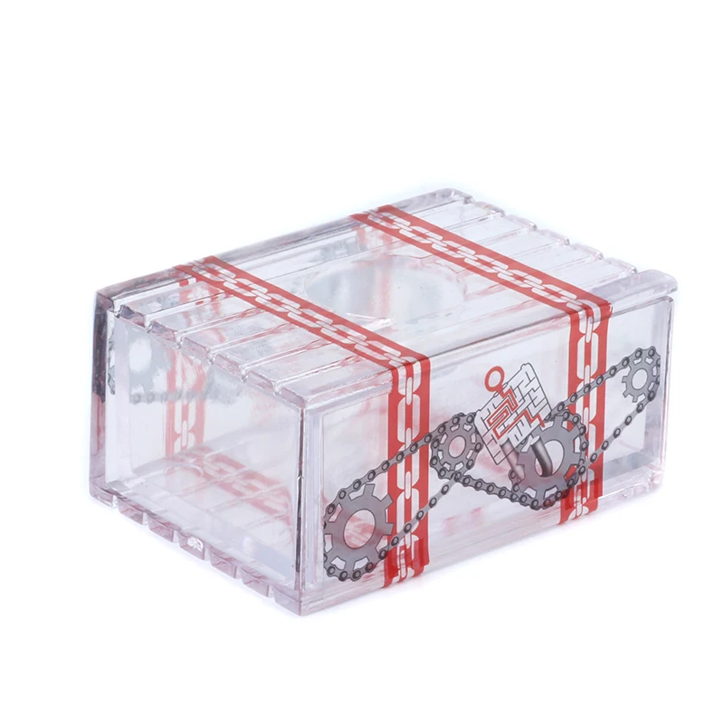 IQ Box Magic Tricks Can't Open The Transparent Box Magic Trick Props Secret Drawer Brain Teaser Educational Toys