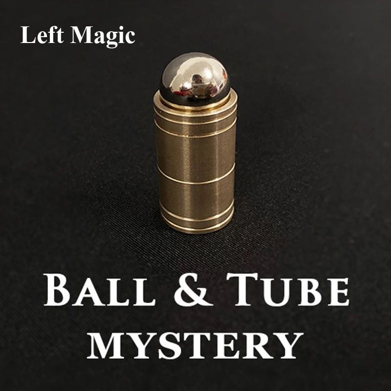 Ball & Tube Mystery (Brass) Close up Magic Tricks Illusions Gimmick Fun Magic Balls Rises Falls Stage Magic Magician Toys