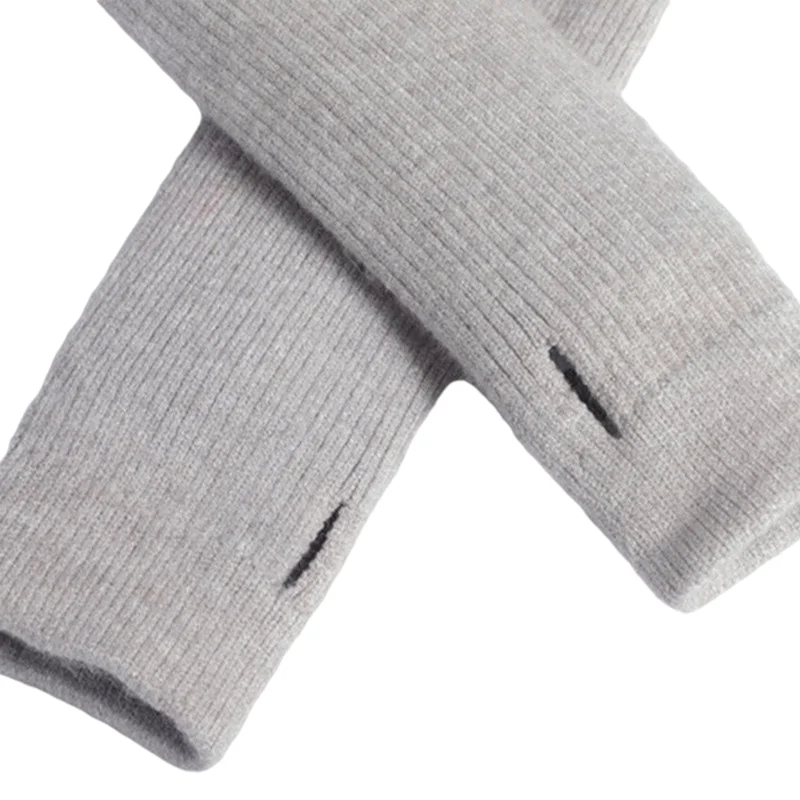 Girls Ballet Dance Top Long Sleeve Knitted Cardigan Sweater Pullover Cropped Sweater With Finger Hole Soft Warm Up for Leotards