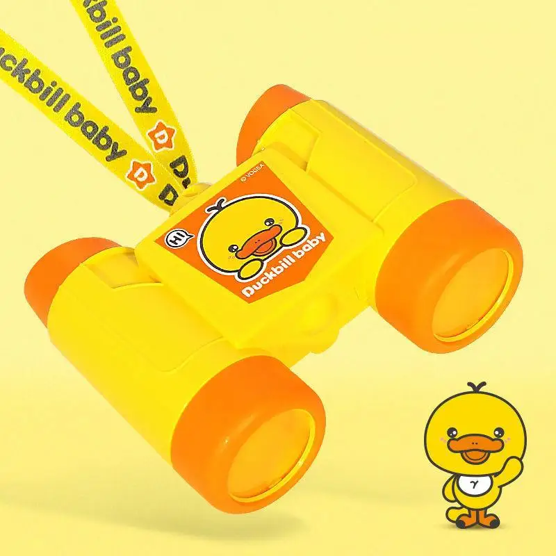 Children's Toy Telescope Outdoor Boy Girl Gift Little Yellow Duck Hd Mini Binocular Students