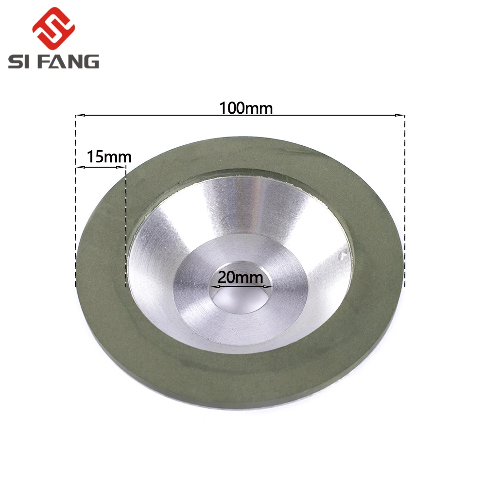 75/100/125/150mm Resin Diamond Grinding Wheel Cup Grinder Disc for Carbide Metal Angle Grinder Tool 120/150/180/240/320/400#