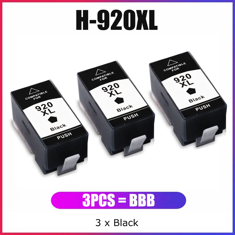 YC 920XL 920 XL Compatible Ink Cartridge Replacement for HP to use with Officejet 6500a 6500 7500a 6000 7500 7000 Plus Printer