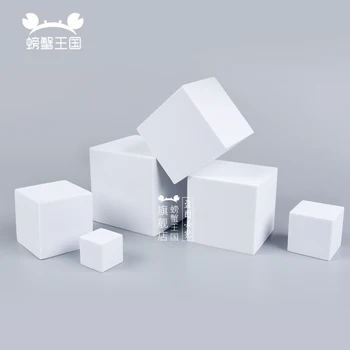 10 Stuks Opvouwbare Eva Rubber Kubus Diy Ambachtelijke Levering Reative Hardschuim Geometrische Kubus Leven Fotografie Eten, Make-Up Tool