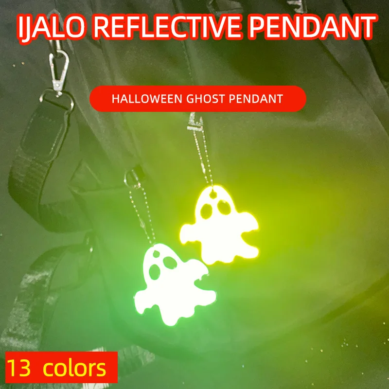 Ghost Reflector Cute Reflective Keychain Car Pendant Charm Bag Accessories for Traffic Safety Use