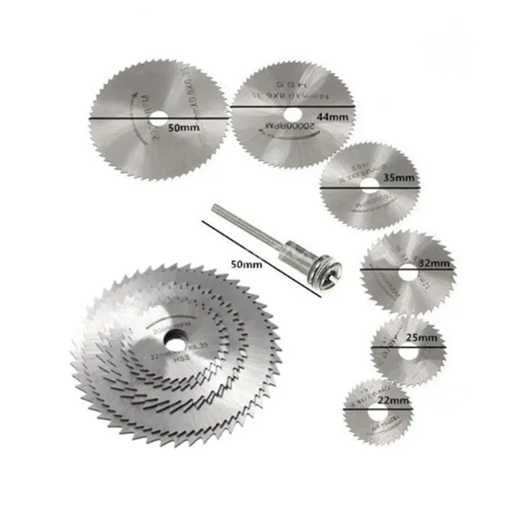 Mini HSS Circular Saw Blade Rotary Tool For Dremel Metal Cutter Power Tool Set Wood Cutting Discs Drill Mandrel Cutoff 22-60mm