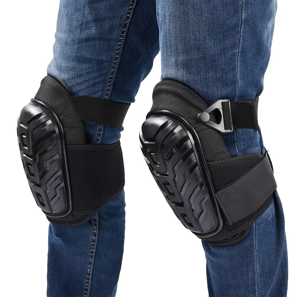 Professional Knee Pads for Work - Heavy Duty Foam Padding and Comfortable Gel Cushion for Construction, Gardening, Flooring