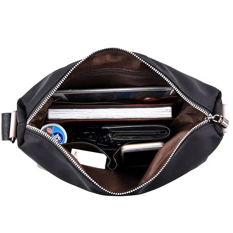 New Waterproof Wear-resistant Men's Shoulder Messenger Bag With USB Interface Multi-function Outdoor Casual Travel Student Bag