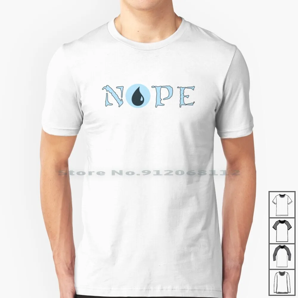 Nope Magic T Shirt 100% Cotton Gamer Game Blue Nope Counter Removal Funny Haha No