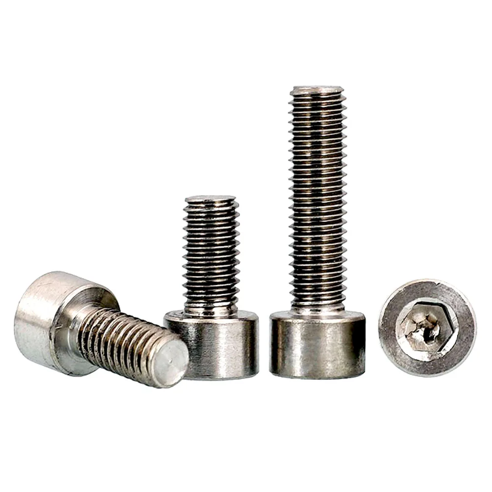 1/2Pcs M1.6 M2 M2.5 M3 M4 M5 M6 M8 M10 M12 TA2 Pure Titanium DIN912 Hexagon Hex Socket Head Cap Allen Bolt Screw Length=3-100mm