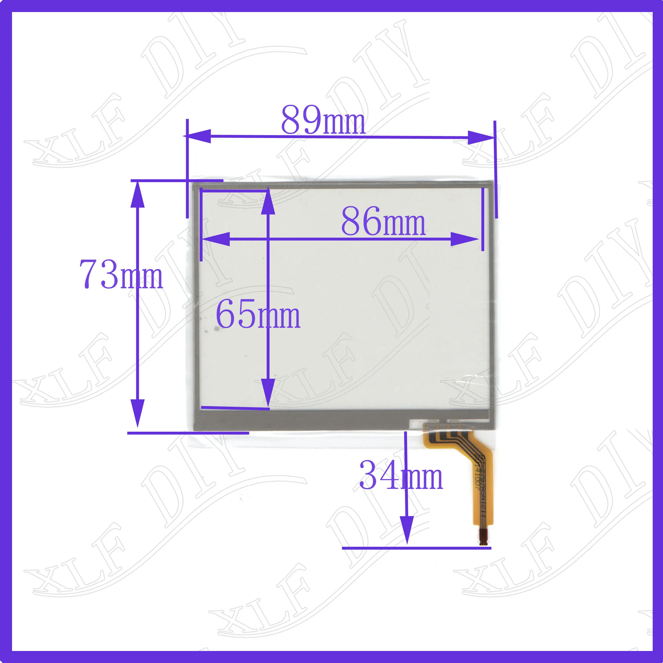 

ZhiYuSun wholesale AL2767 89*73mm 3.8inch 4lines resistance screen for car DVD redio this is compatible 73*89