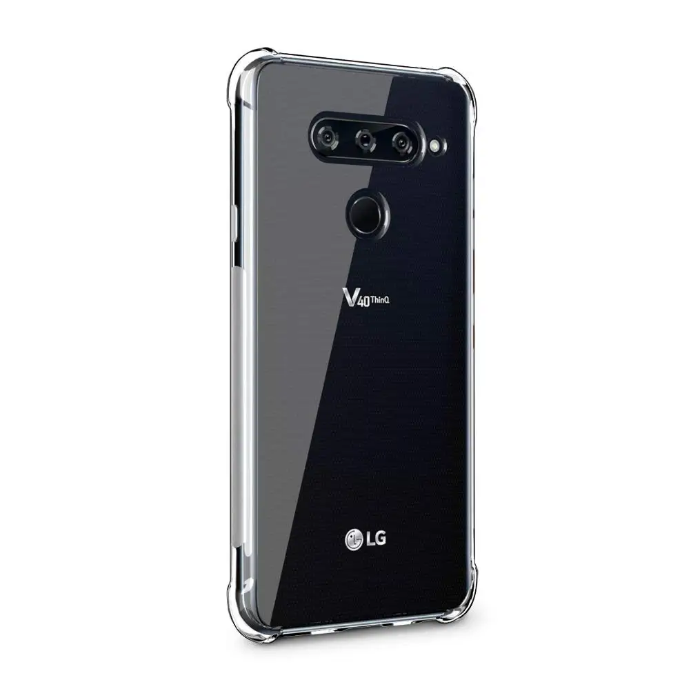 Crystal Case for LG V50s ThinQ V40 V60 Velvet V30 V35 V20 Q52 Soft Silicone Slim Clear TPU Back Cover