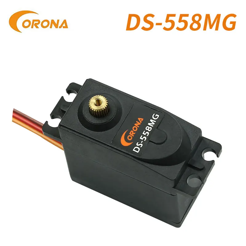 Corona ds558mg 10kg 0.2sec 58g digital metal engrenagem mini servo para rc rádio contro condução voo avião peças de carro ou adultos