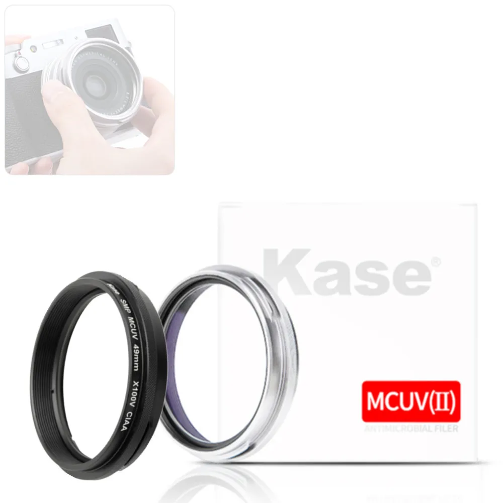 Glass MC UV Lens Filter 49mm Adapter Ring Cover for Fujifilm X100VI X100V X100F X100T X100S X100 Fuji Camera