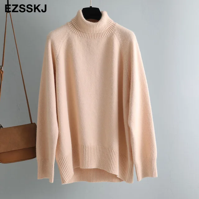 high neck beige