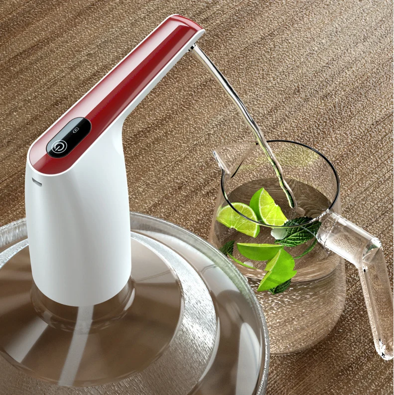 Dispensador de agua recargable por USB, Mini bomba de agua embotellada eléctrica, dispensador de agua a presión portátil, 3 colores disponibles