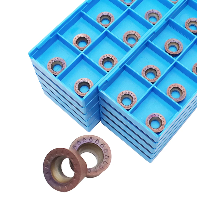• VP15TF 50 pz inserti in metallo duro RPMT 10T3MOE lama di fresatura tornio meccanico utensile da taglio per metallo