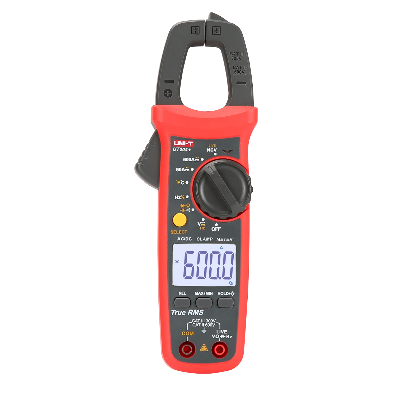 UNI-T UT204+ Professional Digital Amperometric Clamp Meter Multimeter, UT204 Plus Pliers Ammeter Multimeter Tester Digital.