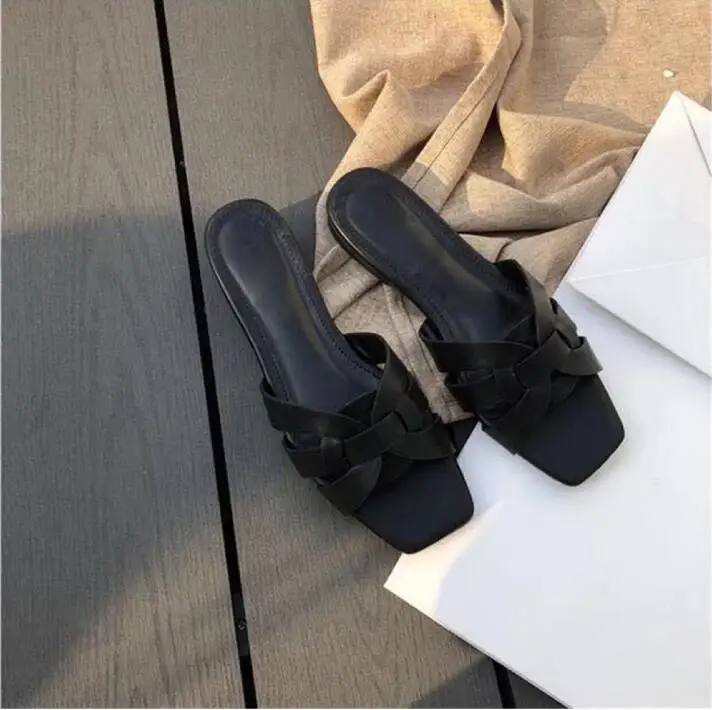 New Arrival Women Slippers Summer Slides Open Toe Flat Casual Shoes Leisure Sandal Female Beach Flip Flops Big Size 41 42 43