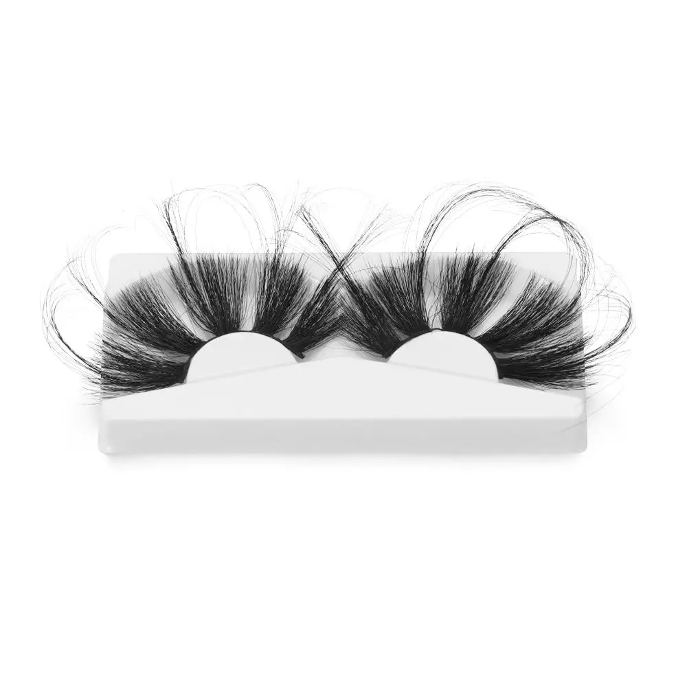 1 Pair 70mm Handmade Fluffies Super Long Dramatic 70mm Lashes Lash Extension False Eyelashes 100% 3D Mink Hair