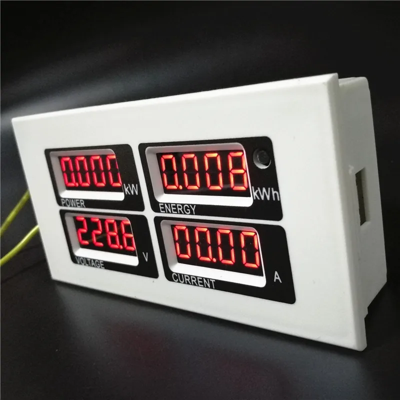 PZEM-004 AC Voltmeter Ammeter 220V 100A  4 in 1 Display Current Voltage Watt Kwh Electric Ampere Meter With CT Coil USB Cable