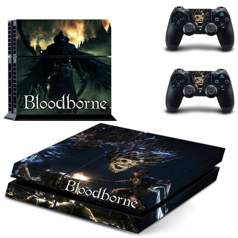 Game Bloodborne PS4 Stickers Play station 4 Skin PS 4 Sticker Decal Cover For PlayStation 4 PS4 Console & Controller Skins Vinyl