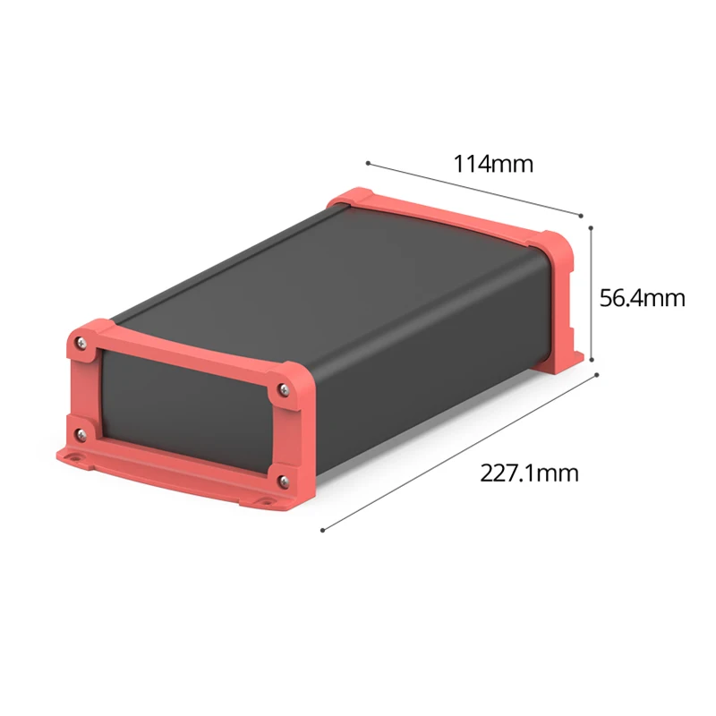 110W50H Elektronische Instrument Gehäuse Aluminium Metall Prototyp Schutz Anpassung Ausrüstung Elektronische Komponente Box