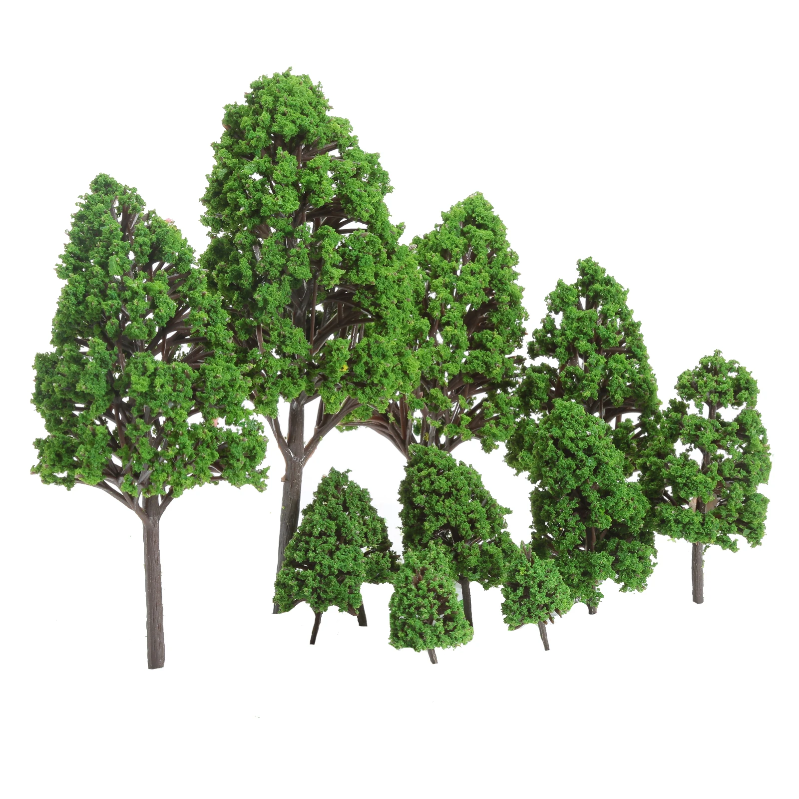 12PCS Assorted Scale 1:50 Model Tree Train Park Railway Scenery Landscape Layout Tree Scenery Landscape Toys Festive Party Decor