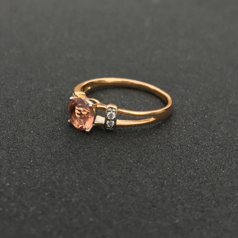 FFGems Elegant Zultanite Rings Diaspore Gemstone Color Change Rose Gold Simple Fine Jewelry For Women Party Gift Box