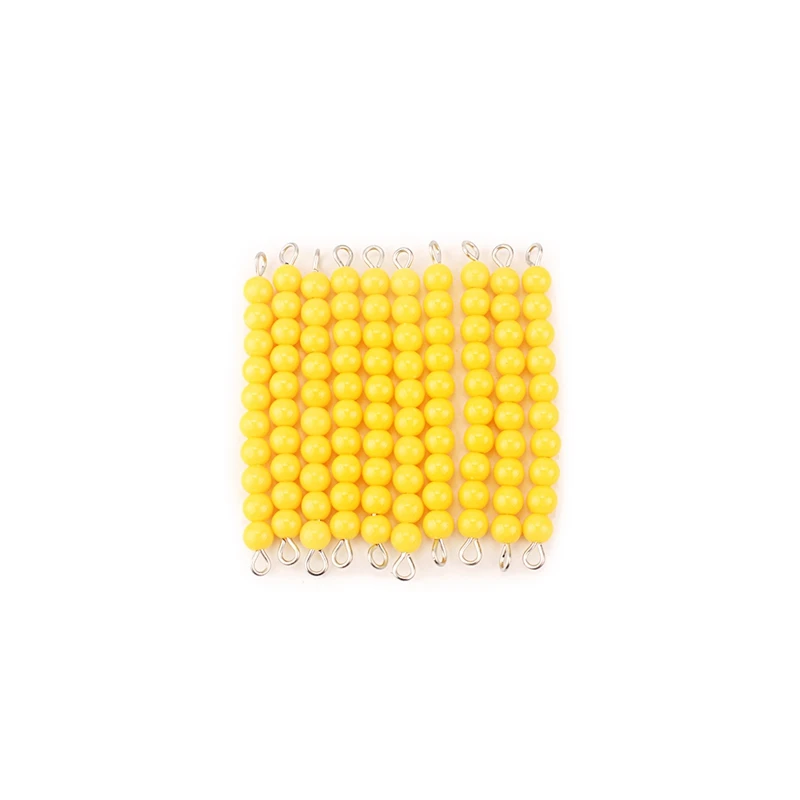 Baby Toy Montessori Yellow Bead 100-1000Pcs Beads Math Toy Early Childhood Education Preschool Training Kids Toys for Children