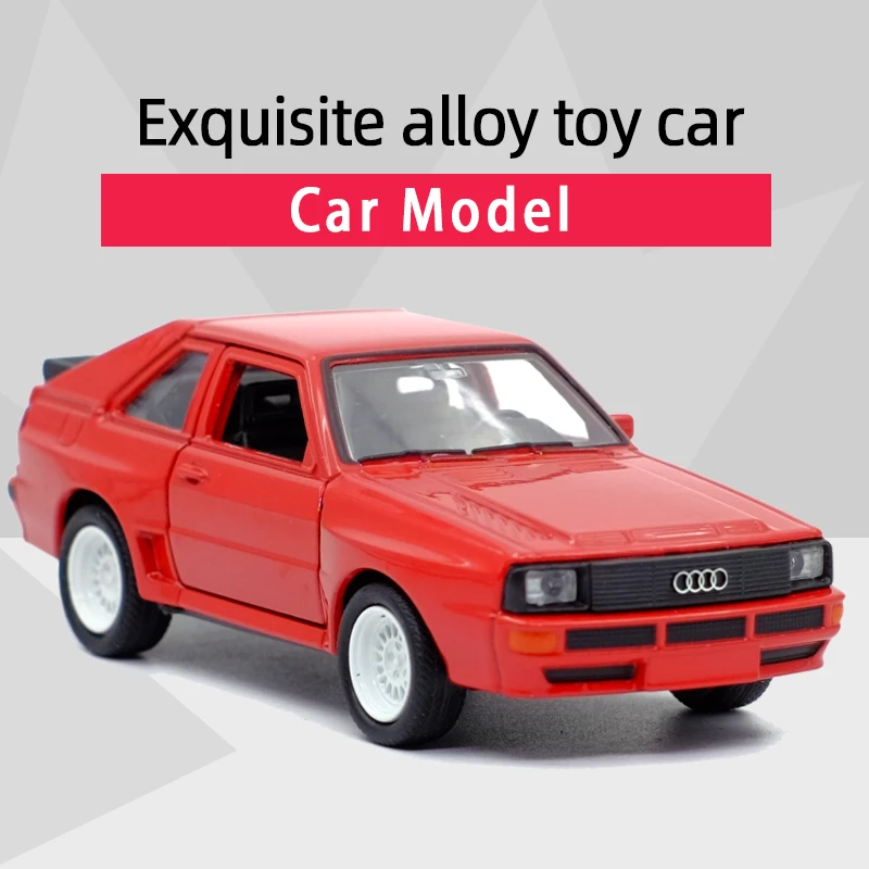 WELLY 1:36 1986 Audl Sport Quattro Super sports car Alloy Diecast Car Model Toy With Pull Back For Children Gifts Toy Collection