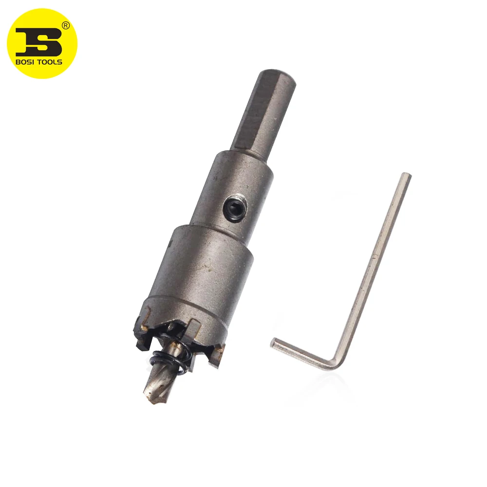BOSI 16mm steel hole drill bit on metal pipe sheet many size available