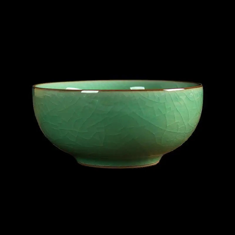 Ceramic Tableware Creative Rice Bowl Celadon Kiln 4.5 Inch Luohan Bowl Household Porridge Bowl Soup Bowl Dessert Bowl Ramen Bowl