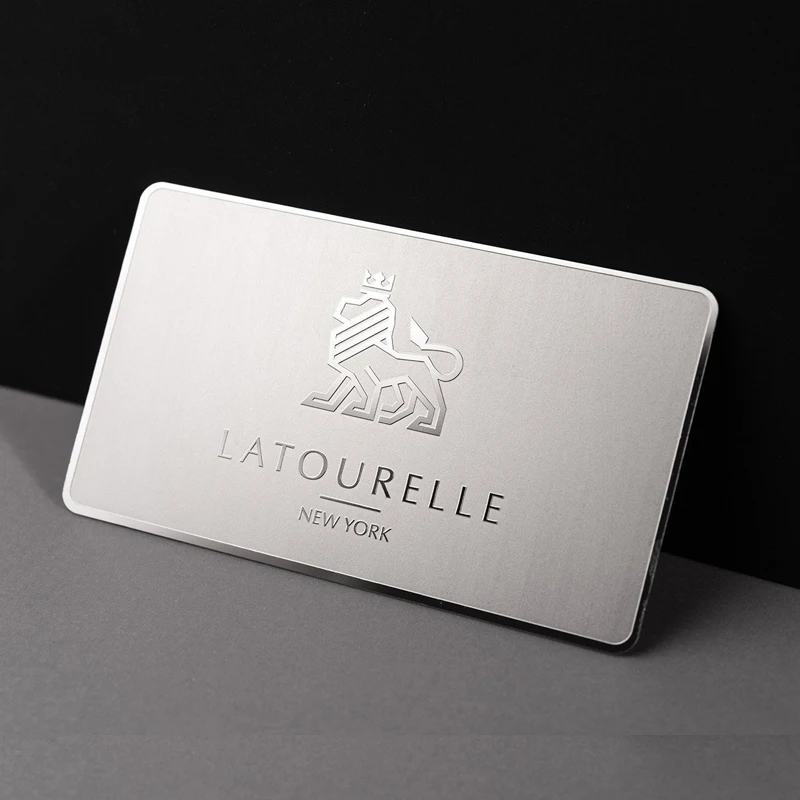 Polished VIP Membership Custom Metal Card High-Grade Steel for Barber Shop Beauty Salon Hotel Fitness