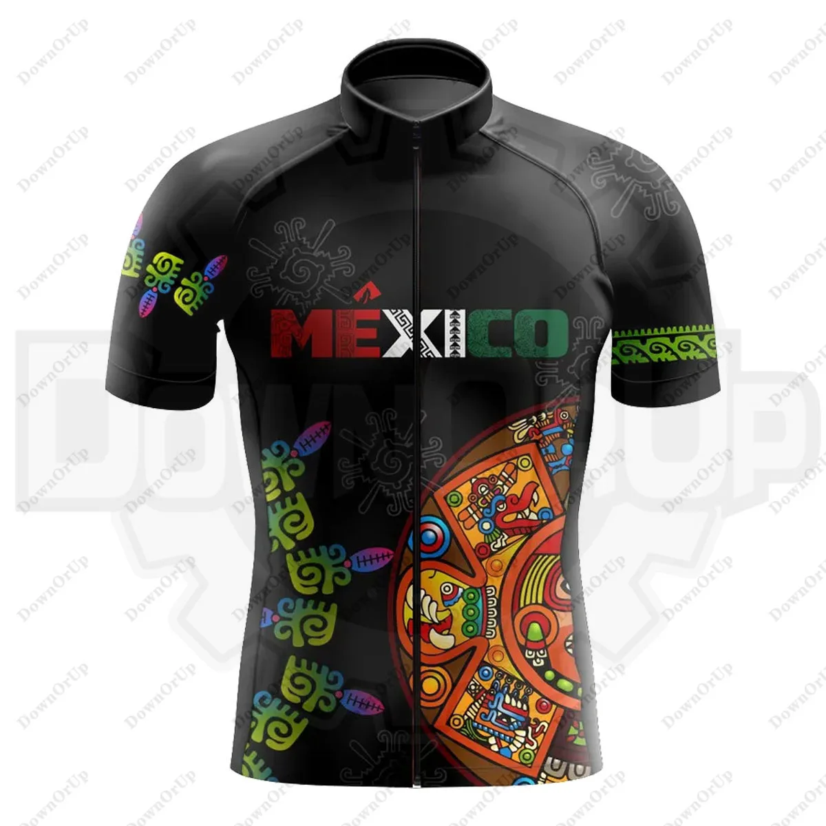 MEXICO Men\'s Cycling Clothing Uniform For Cyclist Short-sleeved Jersey Summer Mountain Road Biking Cycling Jersey Set