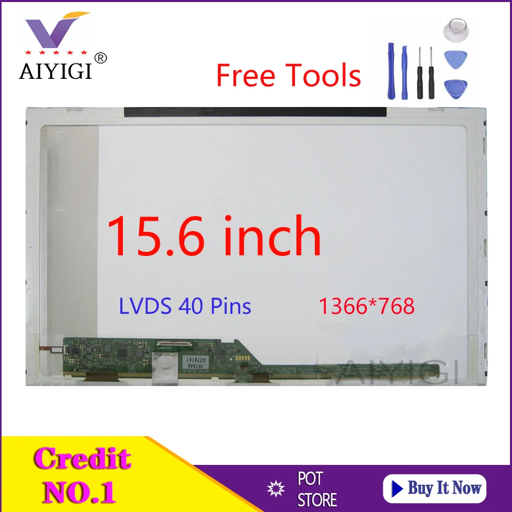 

15.6 Inch Laptop LED LCD Screen N156BGE-L21 N156BGE L21 Matrix Display HD 1366X768 LVDS 40 Pins Glossy Replacement