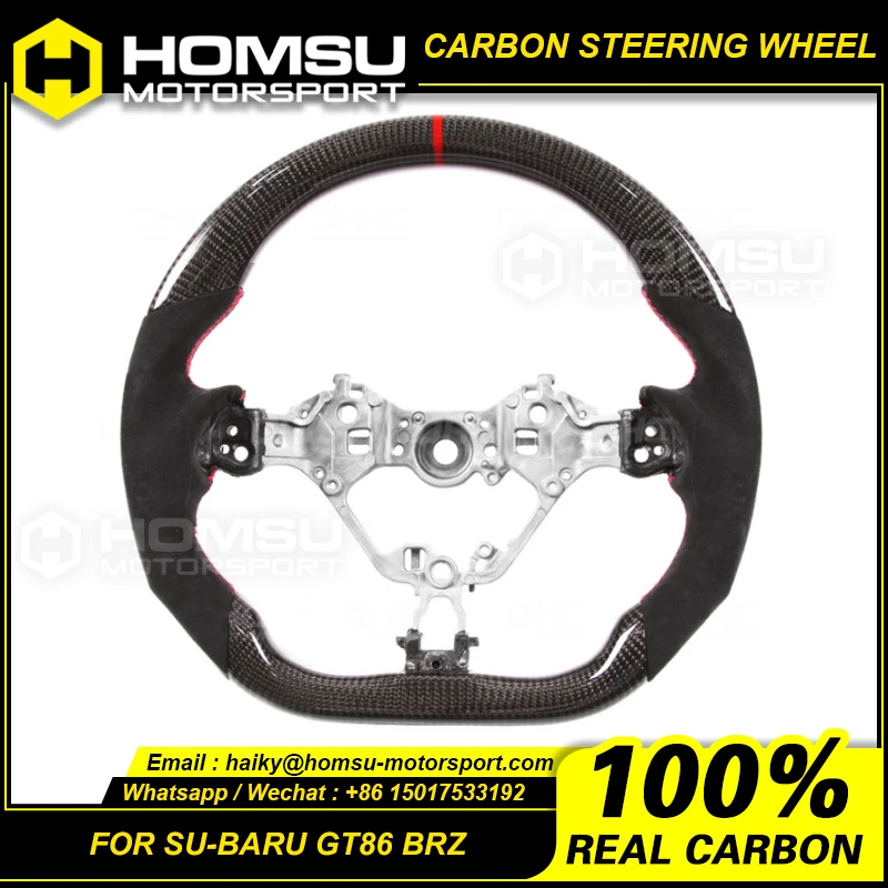 Carbon Fiber Steering Wheel Compatible with Toyota 86 Subar u BRZ 2016-2021 Carbon Fiber Steering Wheel