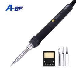 A-BF GS60D Digital Display Temperature Control Electric Soldering Iron 60W Fast Heating Anti-Static Welding Station