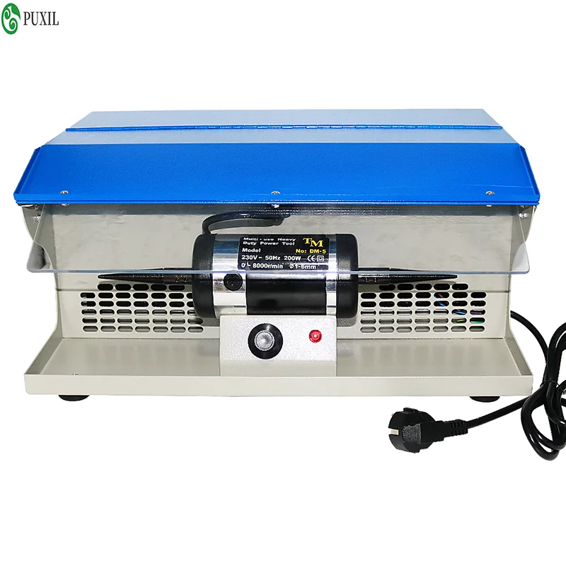 110/220V Polishing Machine With Dust Collector Mini Polishing machine Grinding Motor Bench Grinder Polisher Jewelry Polisher