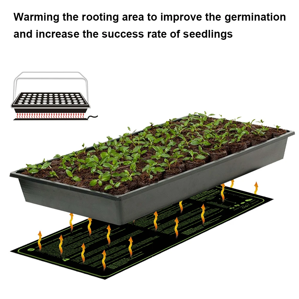 Seedling Heating Mat Plant Seed Germination Propagation Clone Starter Pad Waterproof 220V EU Plug 50x25cm Agriculture Tools