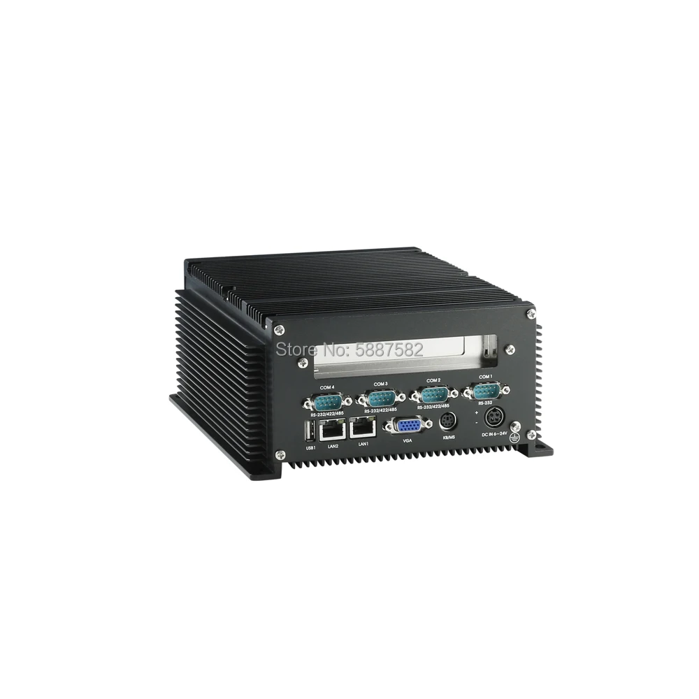 Intel Core Duo U2500 CPU Fanless Expansível Box PC com 2 * LAN/5USB/4COM/1PCI VGA IPC BOX windows XP