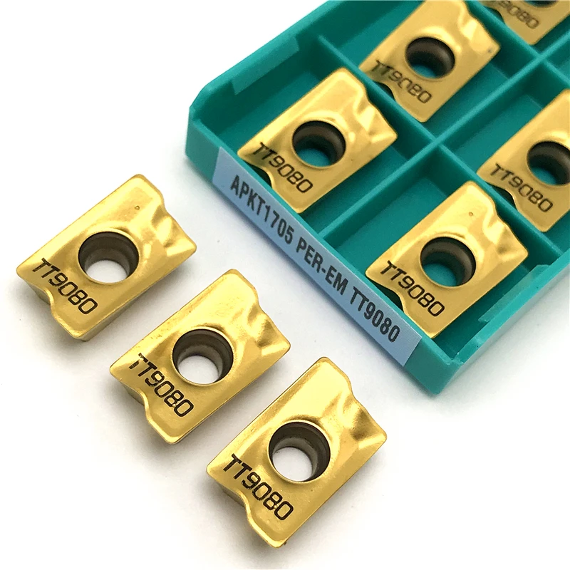 APKT1705 PER EM TT9080 /TT9030 inserto de carburo inserto de fresado Indexable herramienta de corte CNC APKT 1705 herramientas de torno de Metal de