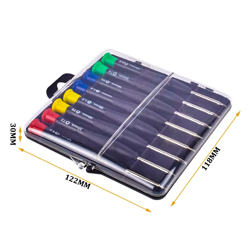 8pcs/set Precision Screwdriver Set Magnetic Precision Instruments & Tools Mobiles Phone/Clock & Watch Repairing Tools Set