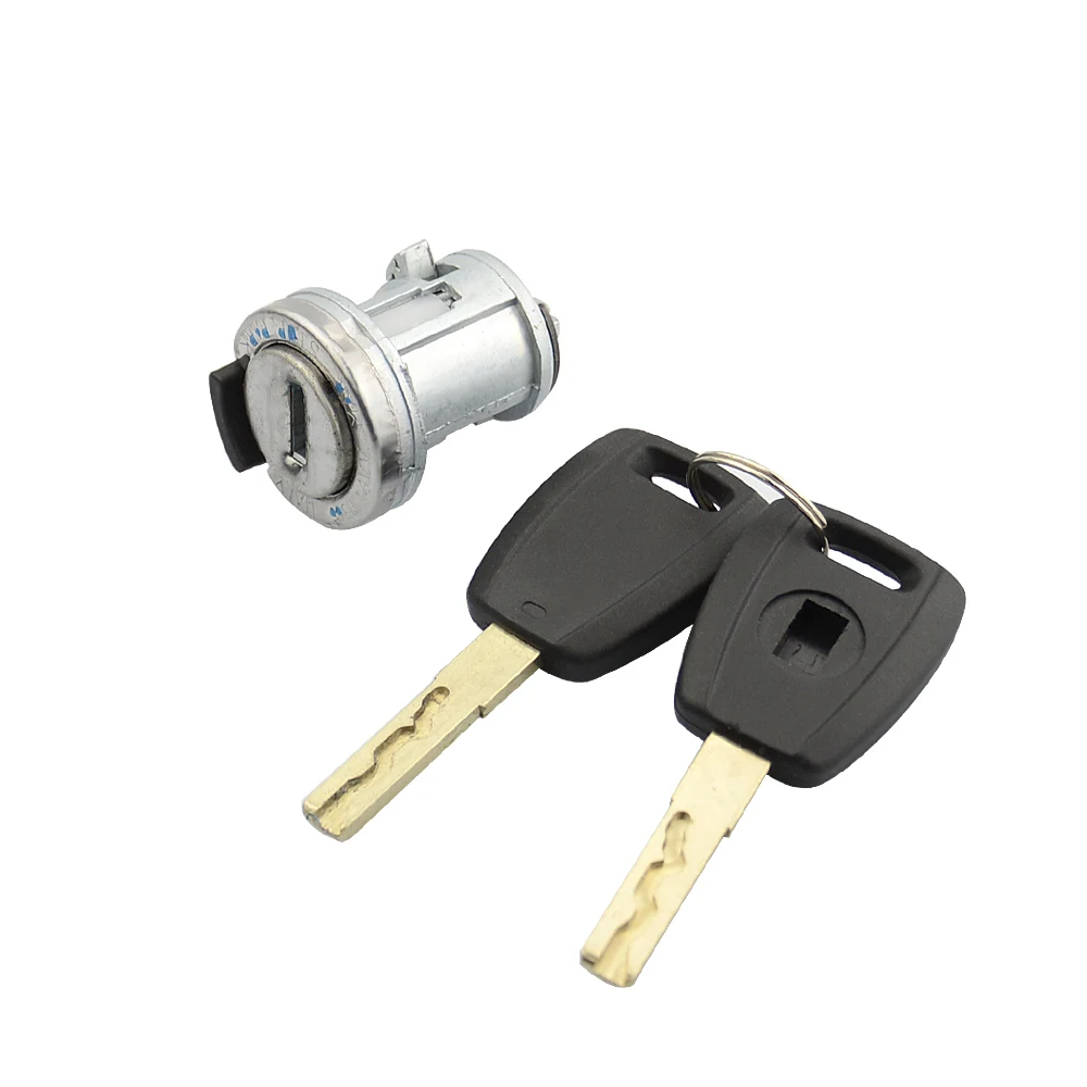 CHKJ Car Ignition Lock Set Switch Door Lock Barrel Cylinder Set For Fiat Doblo Cargo Panda Punto SIP22 Blade