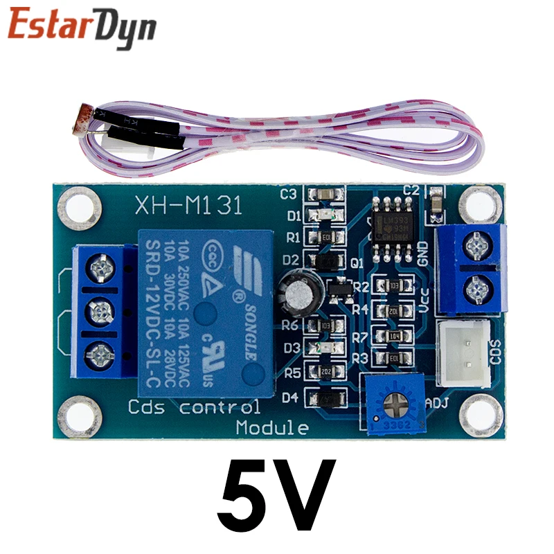 XH-M131 DC 5V 12V 24V 10A Light Control Switch Photoresistor Relay Module Detection Sensor brightness Automatic Control Module