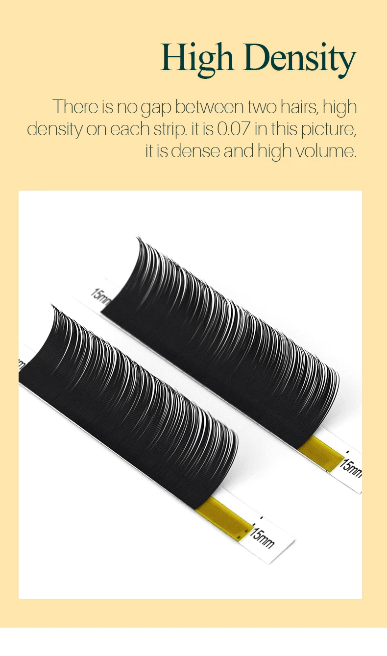 H&L SINCE 1990 20 Reihen Einzelwimpernverlängerung Wimpern Maquiagem Cilios für weiche, natürliche künstliche Nerzwimpern für – Detail 8