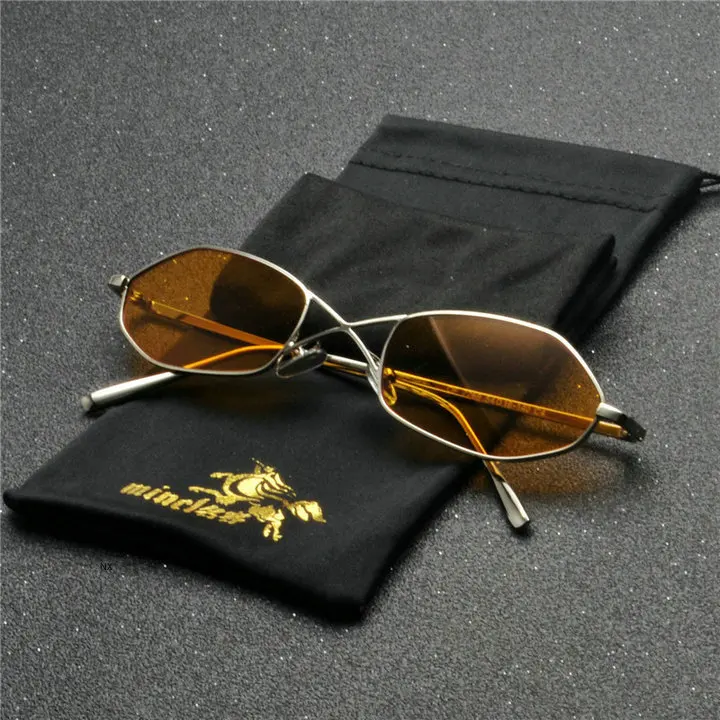 Small Rhombus Sunglasses Men Purple Yellow 2020 Retro Women Sun Glasses Male Metal Frame Red Black Uv400 High Quality NX