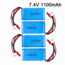 7.4V 1100mAh 25C Li-Po Battery for WLtoys A949 A959 A969 A979 V912 V913 V353 k929 V262 L959 T23 T55 car battery parts