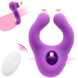 Waterproof Sex Toys For Men Penis Enlarger Lock Fine Masturbate Vibrating Cock Ring Oral Licking Clitoris Stimulator Adult Goods